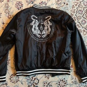 Brandy Melville Black Bomber Jacket